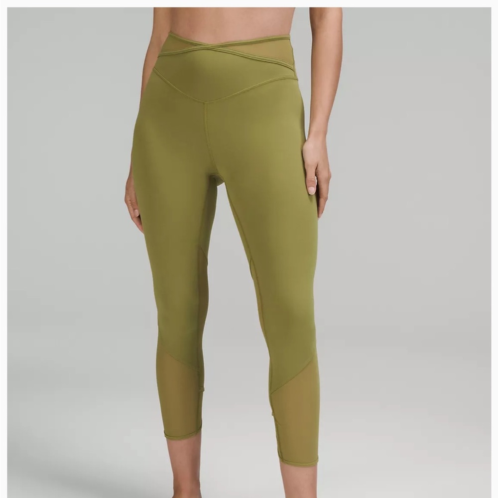 Lululemon Nulu crisscross mesh leggings 23”